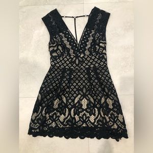 Free People lace mini dress